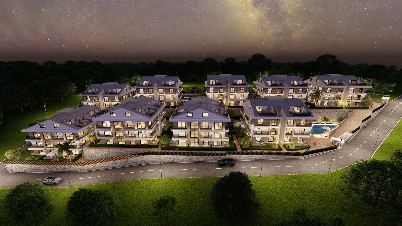 Night aerial view