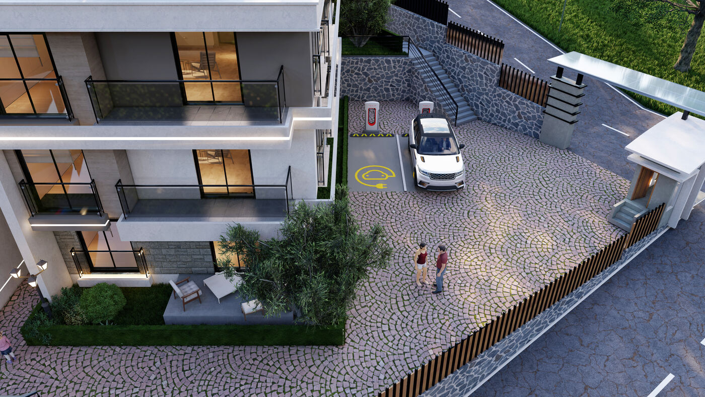 EV charging entrance